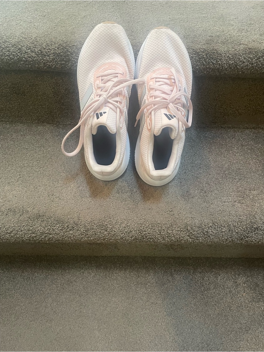 Light Pink Women's Athletic Sneakers -  Adidas cloud runner